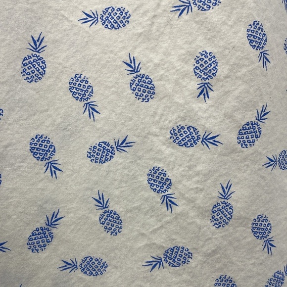 Men's Bonobos Pineapple Graphic Long Sleeve Button Down Slim Fit Shirt White XL - Picture 8 of 8